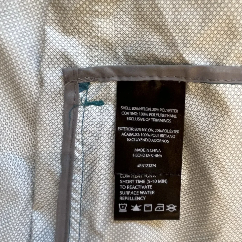 Paradox Windbreaker Women's Size Small Teal Blue Lightweight Good Full Zip - Picture 4 of 9